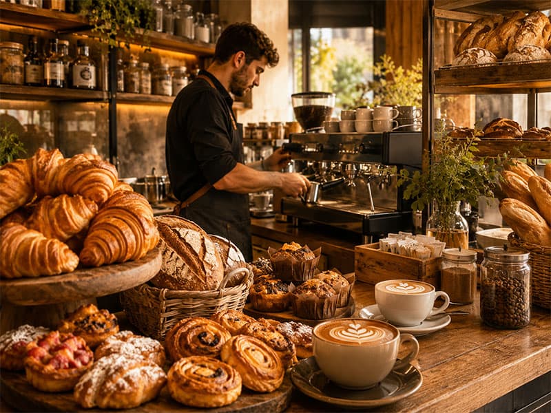 Cafeterias e Padarias — segmento atendido pela Empório Leste